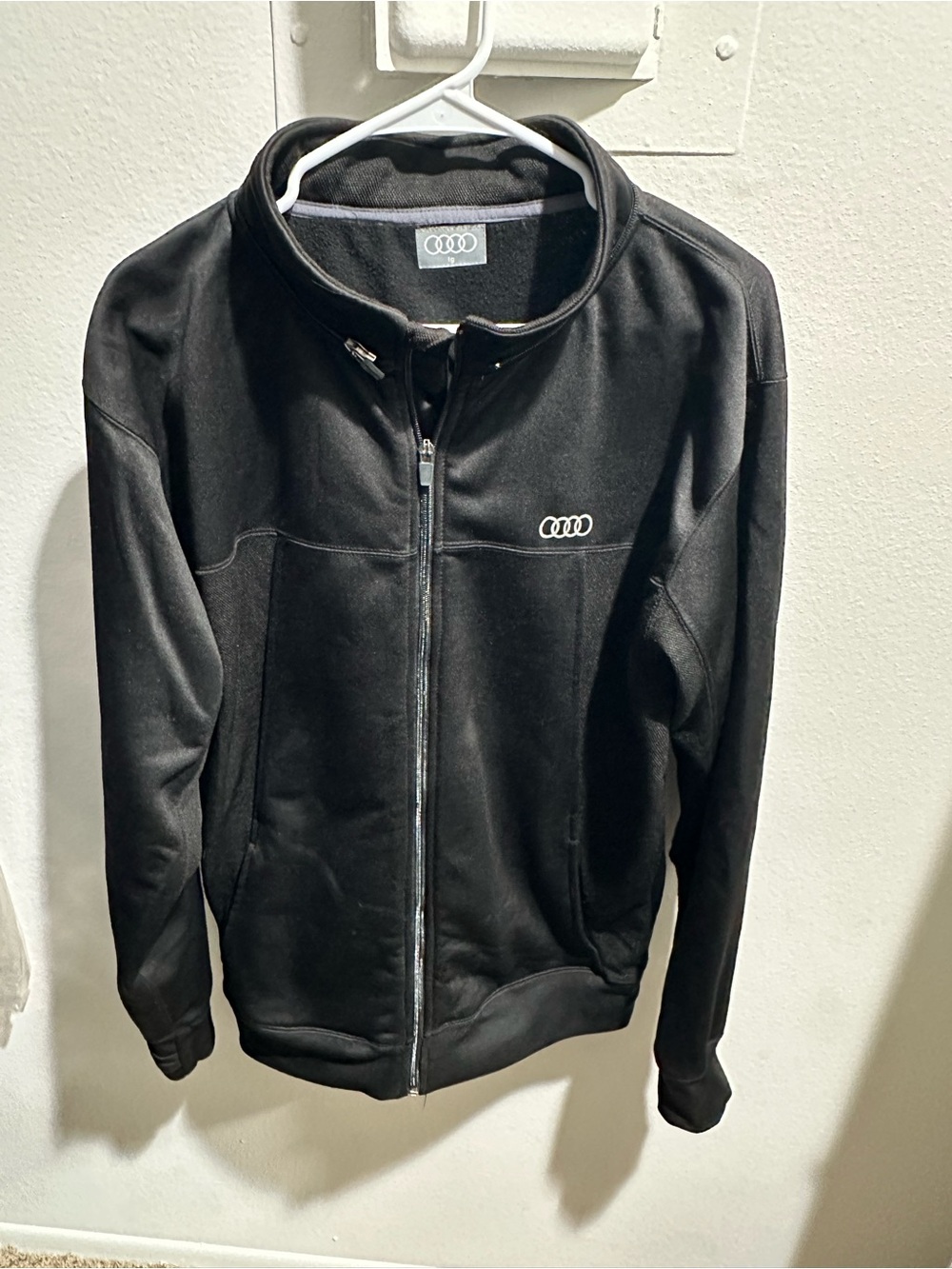 Audi Men's Black Full-Zip Lightweight Jacket
